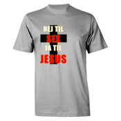 Nej til sex, Ja til Jesus t-shirt (Ingen baggrund)